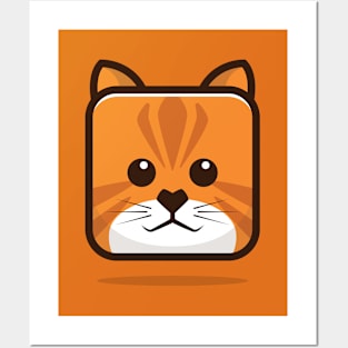 Cube Cat Posters and Art